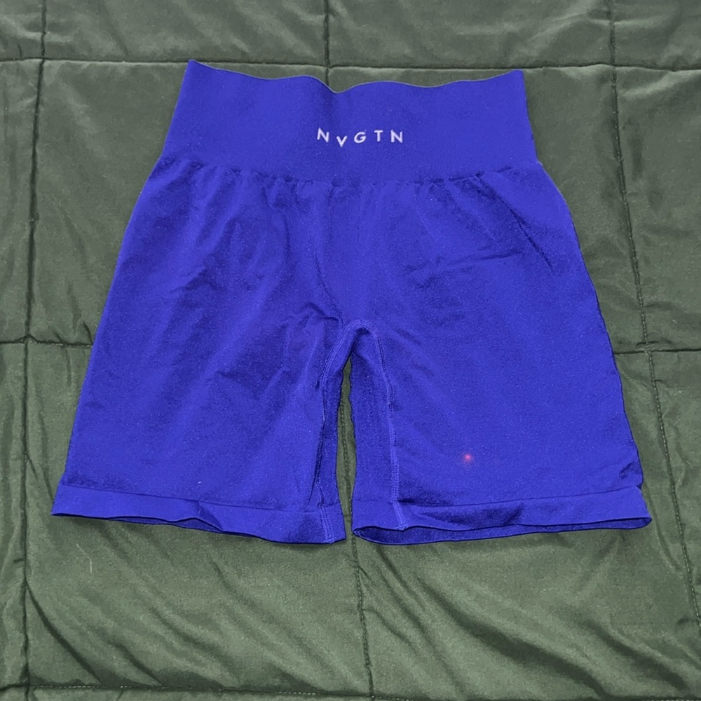 NVGTN Blue Compression Shorts